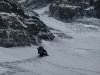 Louis Rousseau trailbreaking im Japaner-Couloir auf 6800m