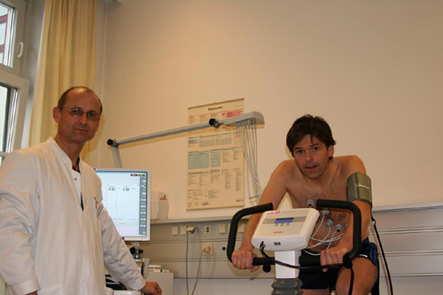 Gerfried am Ergometer Gerfried am Ergometer