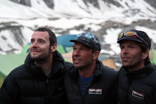 Lois Rousseau, Günther Unterberger und Gerfried in freudiger Erwartung